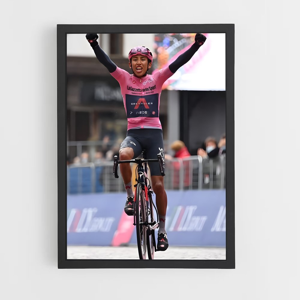 Poster Victoire en Vélosprint – affiche Cyclisme (vue 2)